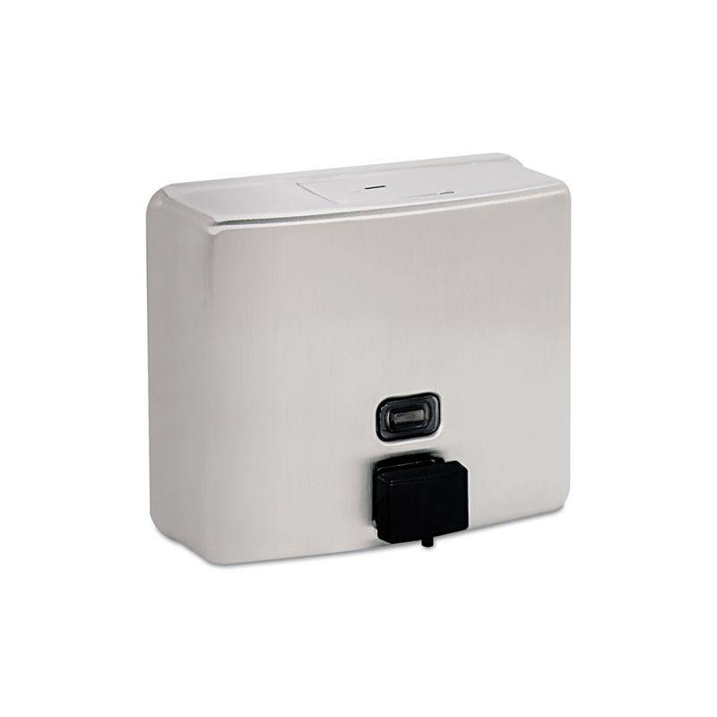 Bobrick ConturaSeries Surface-Mounted Liquid Soap Dispenser, 40 oz, 7 x 3.31 x 6.13, Stainless Steel Satin