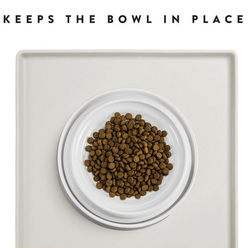 CatGuru Cat Food Mat, Small, Marshmallow