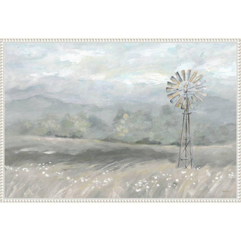 Amanti Art Country Meadow Windmill by Cynthia Coulter Framed Wall Art Print