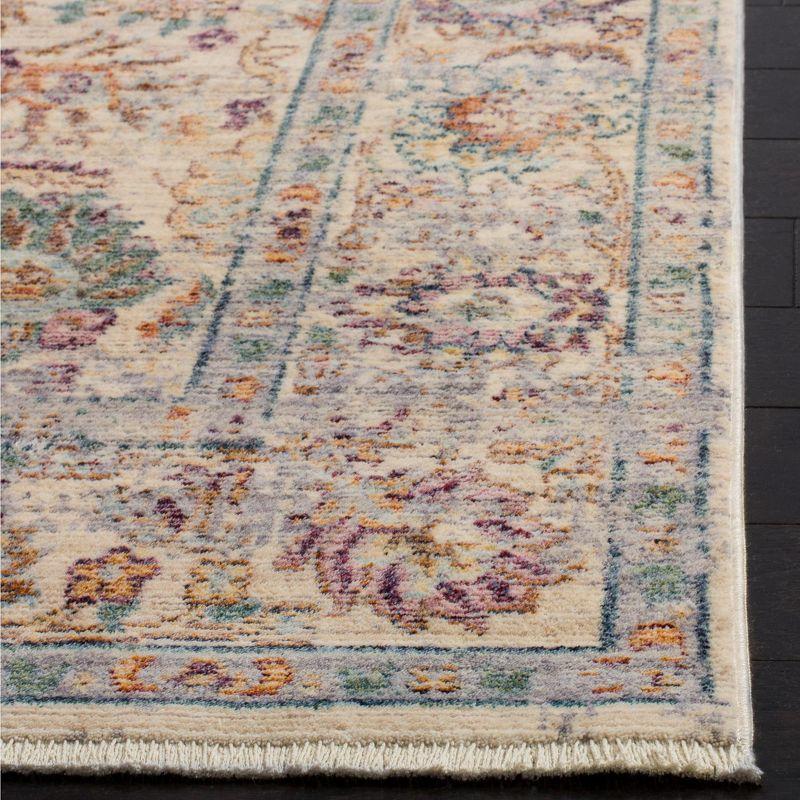 Illusion ILL710 Power Loomed Runner Rug - Cream/Purple - 2'3"x8' - Safavieh