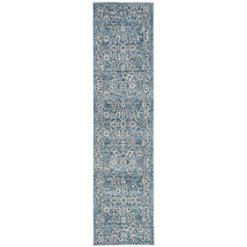 Charleston CHL413 Loomed Indoor Runner Rug - Navy/Light Grey - 2'x8' - Safavieh