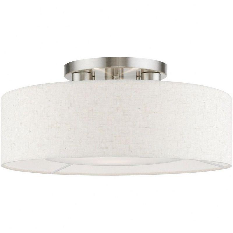 Livex Lighting Ellsworth 3 - Light Semi-Flush Mount in  English Bronze