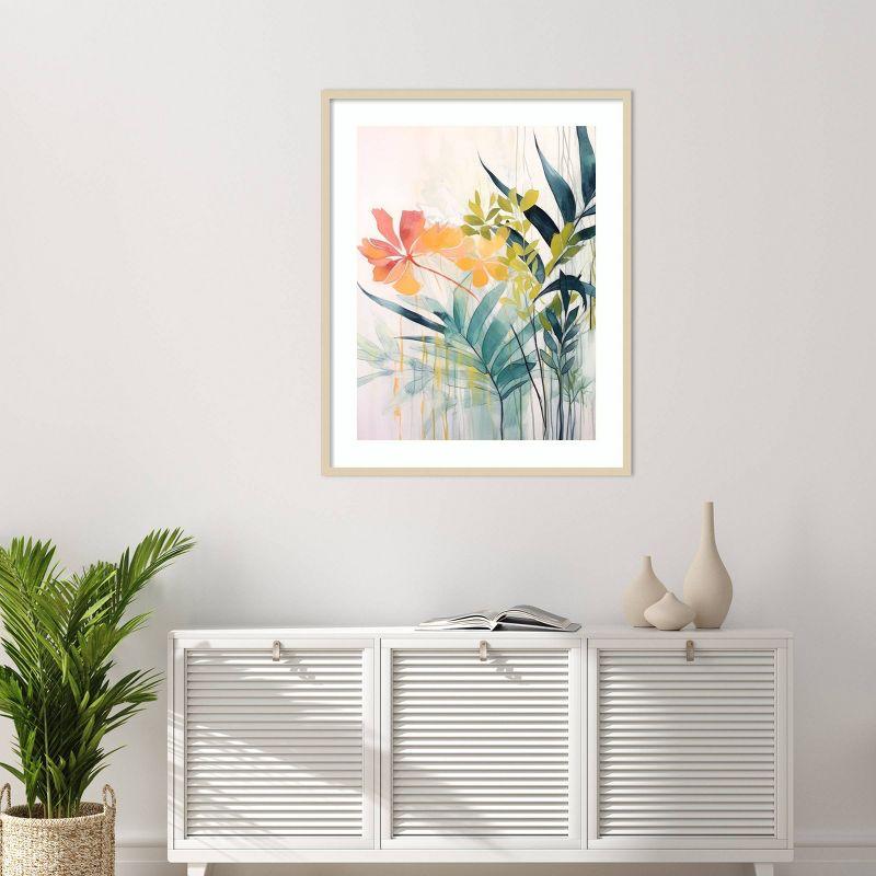 Amanti Art Pink and Yellow Floral Elegance II by Irena Orlov Framed Wall Art Print