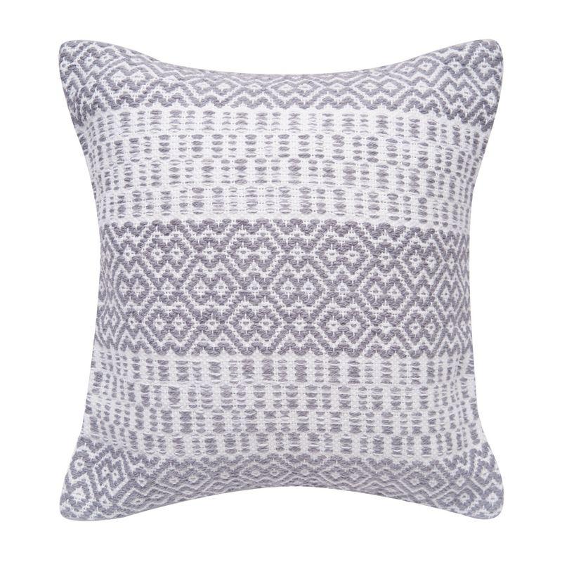 C&F Home Pim Diamond Stripe Aqua Pillow