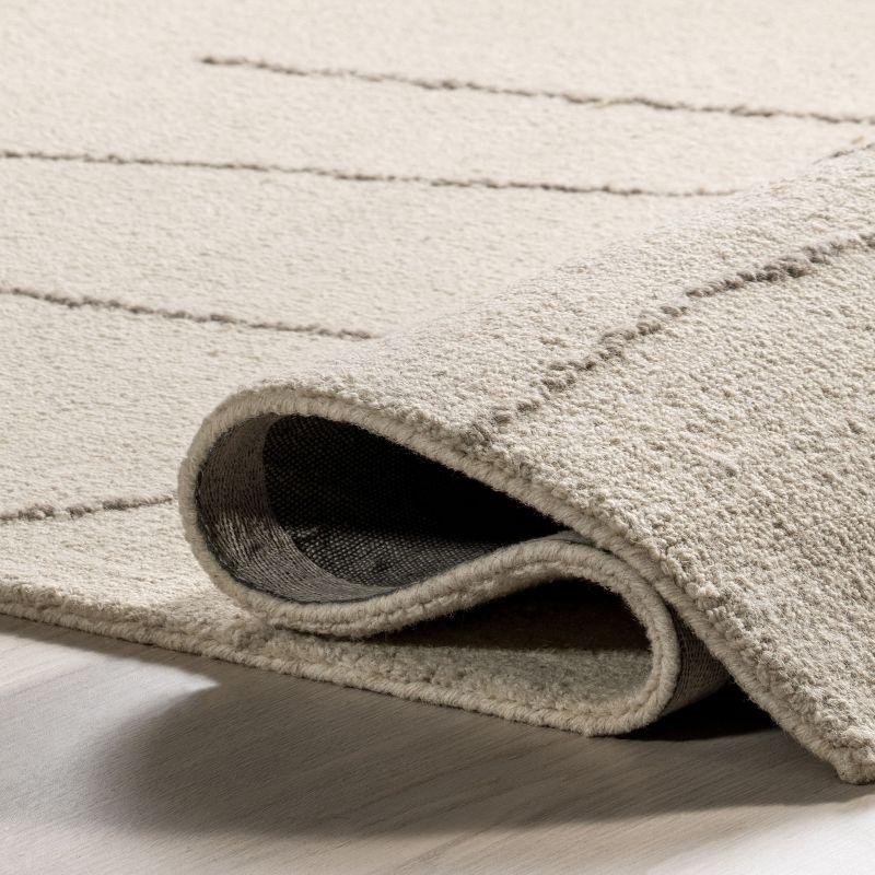 Latitude Run® Mulholland Textured Wool Area Rug Area Rug