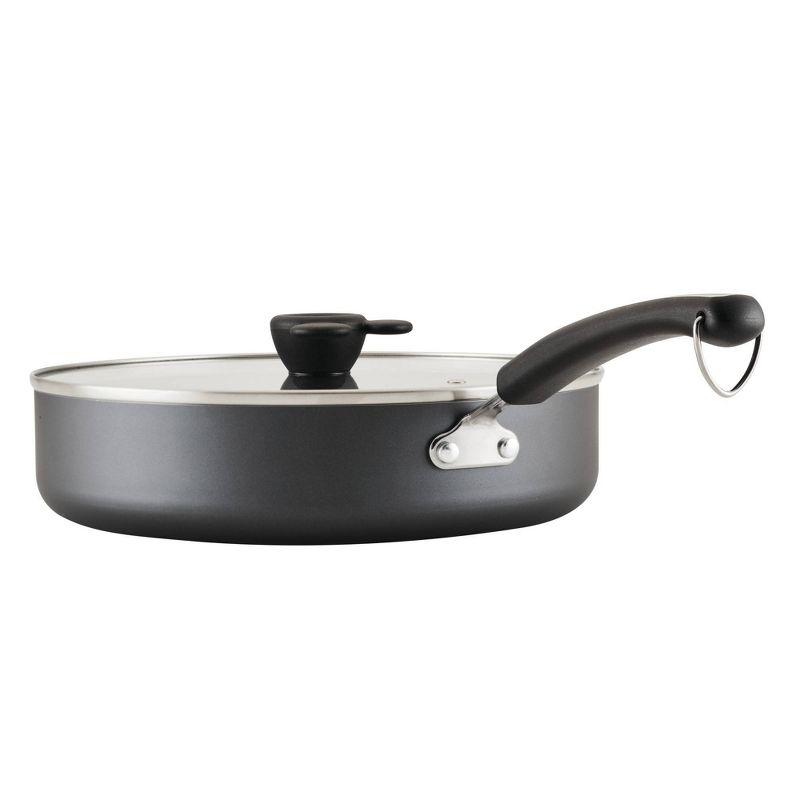 Small Black Aluminum Nonstick Universal Pan with Lid