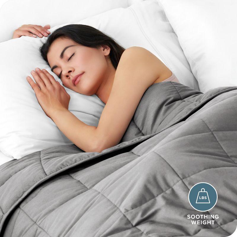 Bare Home Cotton Twill Weighted Blanket