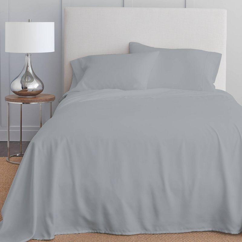 300 Thread Count Wrinkle Resistant Solid Sheet Set - Color Sense