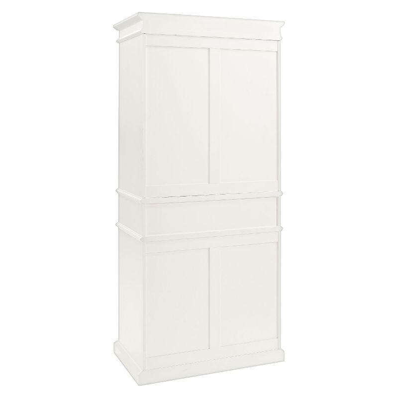 Parsons Classic White Transitional Pantry with Adjustable Shelves