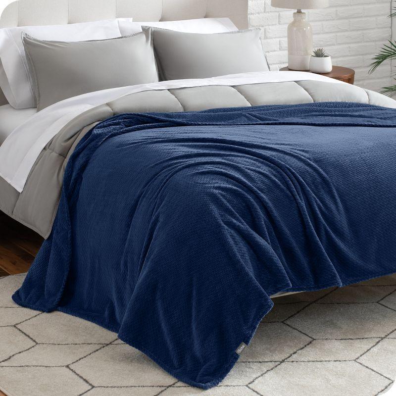 Microplush Fleece Bed Blanket by Bare Home