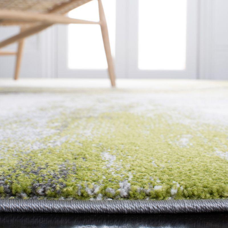 Galaxy GAL117 Power Loomed Indoor Area Rug - Grey/Green - 5'3"x7'6" - Safavieh