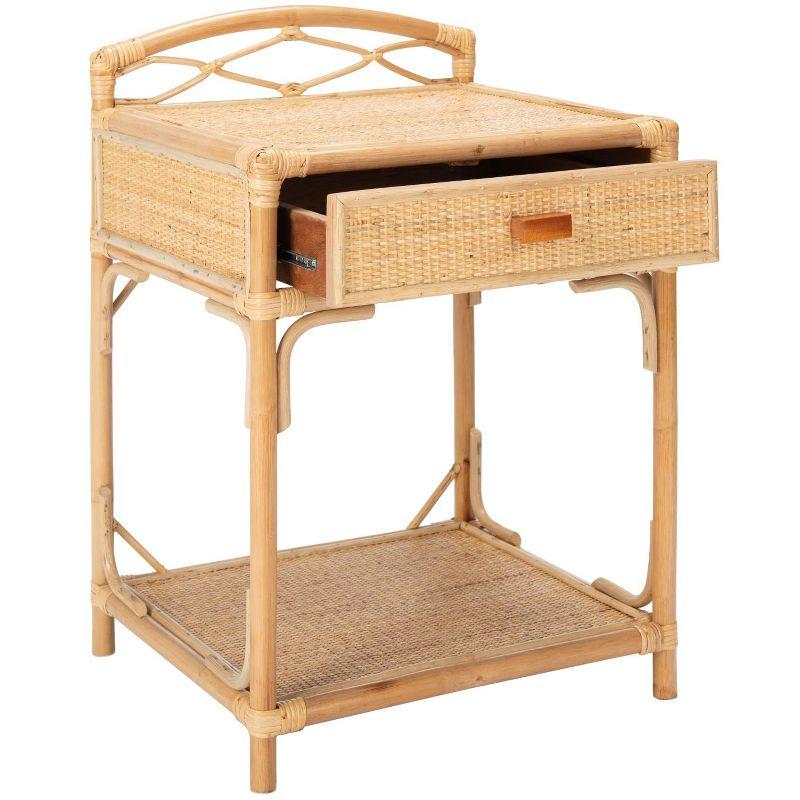 Bea 1 Drawer 1 Shelf Nightstand - NST4000 - Natural - Safavieh