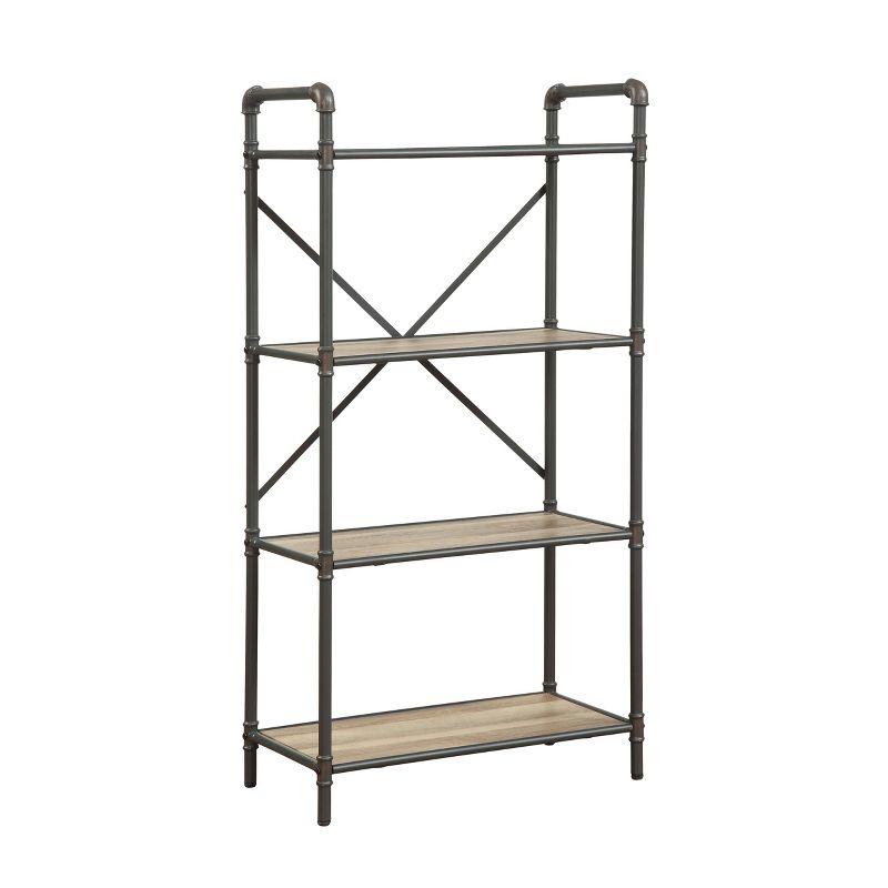 Itzel Bookcase Antique Oak/Sandy Gray - Acme Furniture