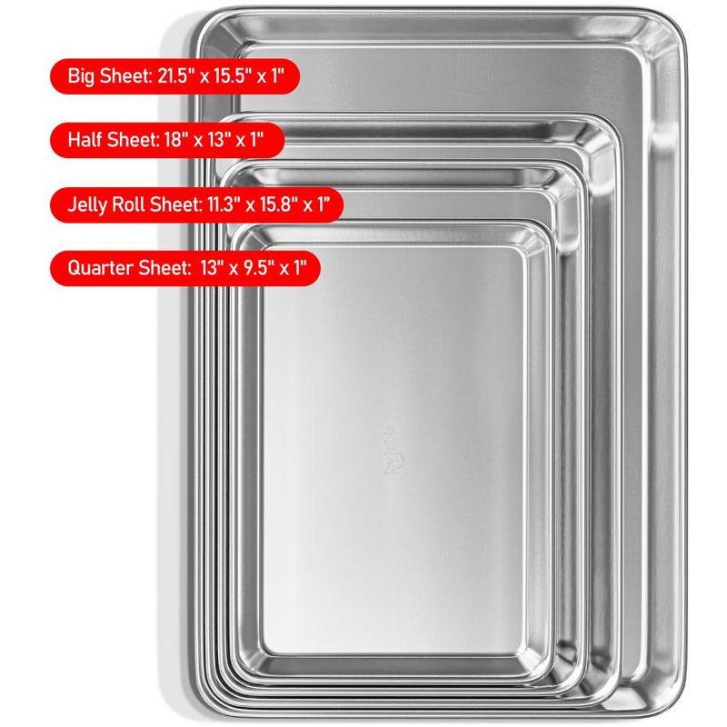 Joytable Non-Stick Aluminized Steel Multi Pack Baking Sheet Set