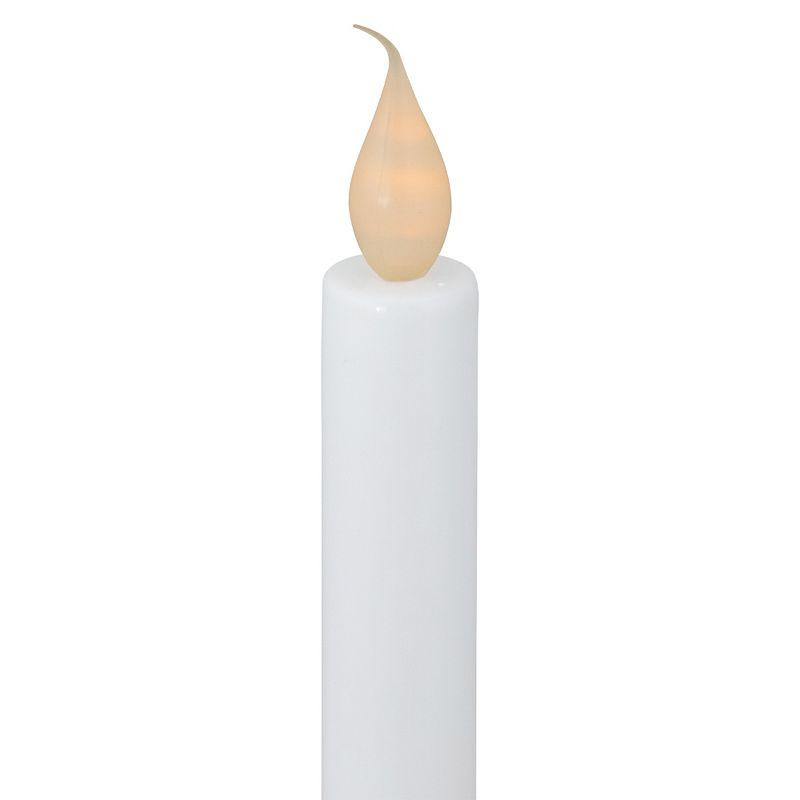 Northlight Seasonal 10" Pre-Lit LED White Lighted 3ct Candolier Christmas Candle Lamp | Wayfair