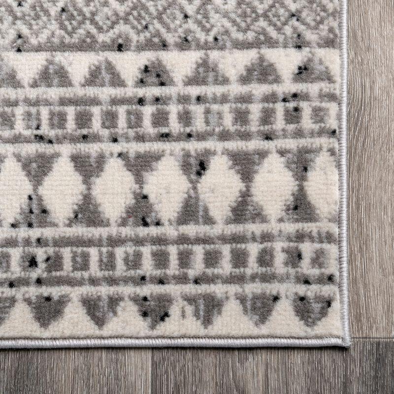 Nuloom Catherina Trellis 8x10 Indoor Area Rug for Living Room Bedroom Dining Room Kitchen, Grey/Ivory