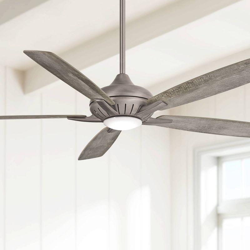 Minka Aire 60" Dyno 5 - Blade LED Smart Standard Ceiling Fan with Remote Control and Light Kit Included