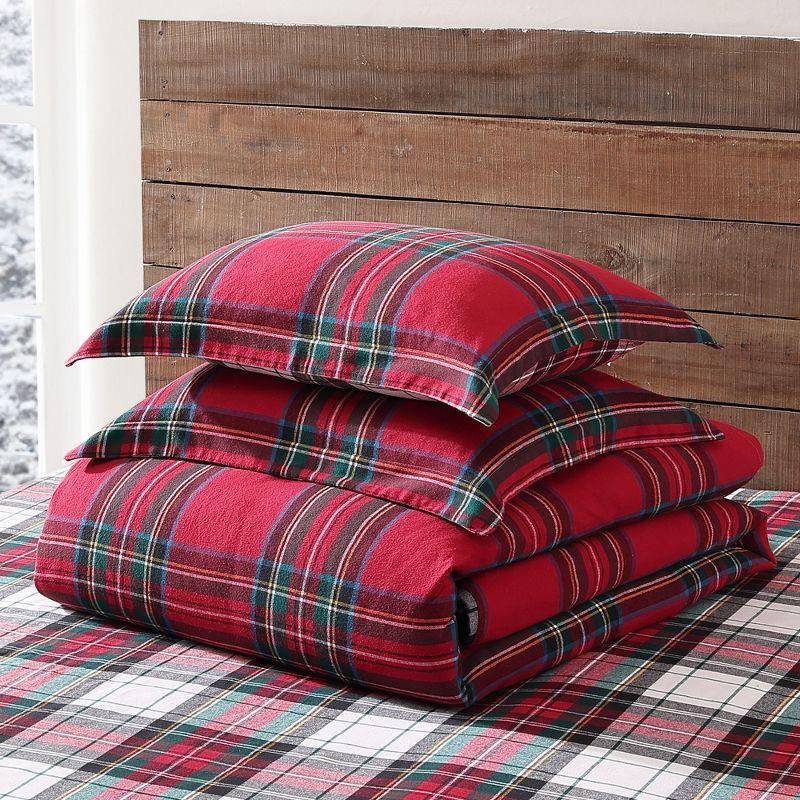 Spencer Plaid Flannel Duvet Cover Set - Levtex Home