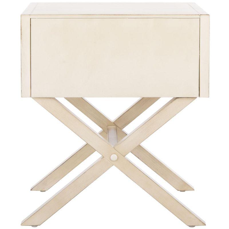 Sadie 1 Drawer Nightstand - NST9200 - Antique/White - Safavieh