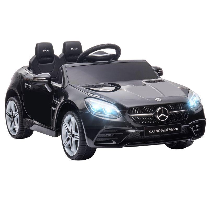 Aosom 12V Electric Car for Kids Ride On Toy Battery Powered Toddler Electric Vehicles Big Wheels for Girls to Drive