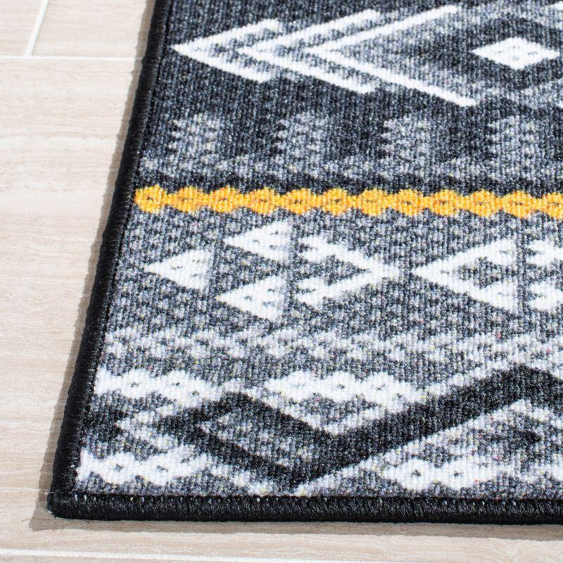 Journey JNY179 Power Loomed Area Rug - Grey/Gold - 4'4"x6' - Safavieh.