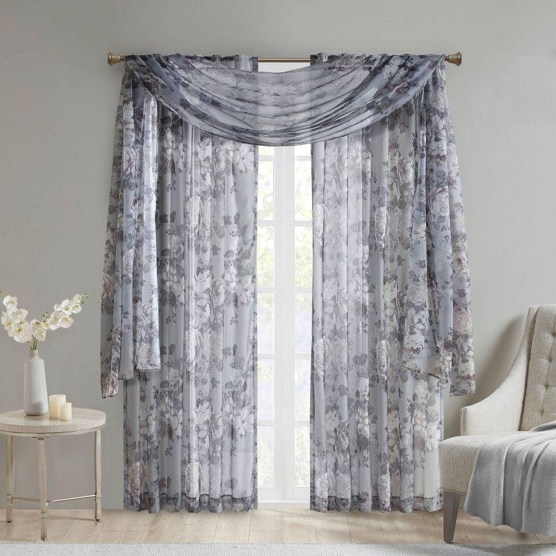 Madison Park Simone Marcus Sheer Curtain Panel
