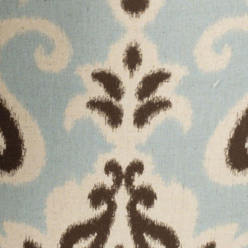 Tanisha Shoe Storage Ottoman - MCR1005 - Light Blue/White/Brown Ikat/Beige - Safavieh