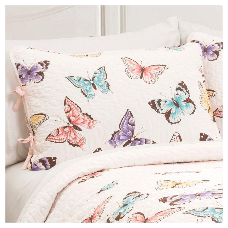 Flutter Butterfly 3 - Piece Quilt Set