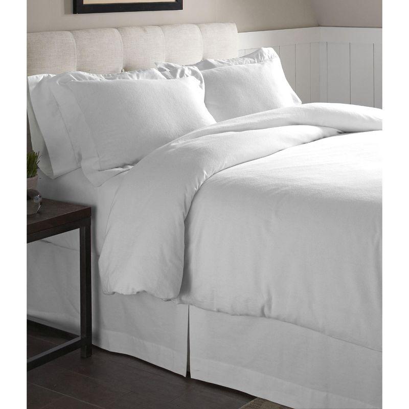 Pointehaven Flannel Duvet Cover Set