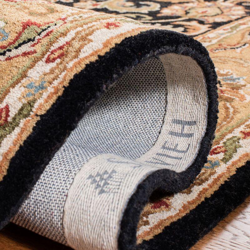 Classic CL758B Hand Tufted Area Rug - Black/Gold - 4'x6' - Safavieh..