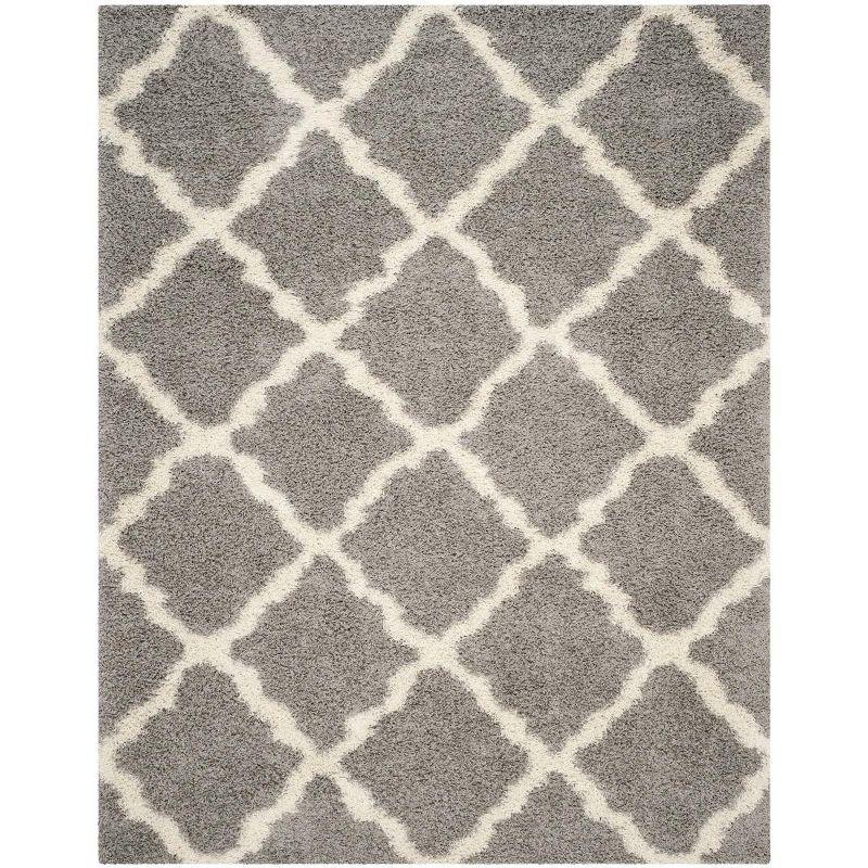 Dallas Shag SGD257 Power Loomed Indoor Area Rug - Grey/Ivory - 8'x10' - Safavieh.