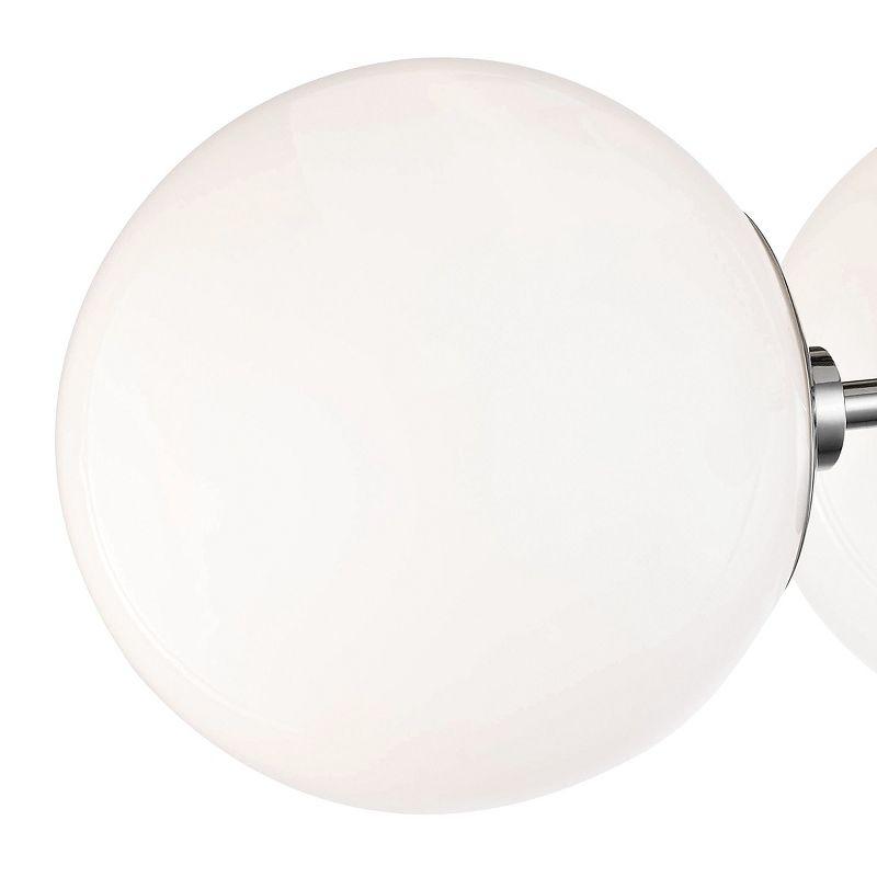 Mitzi Stella 3 - Light Semi-Flush Mount in  Polished Nickel White Shade