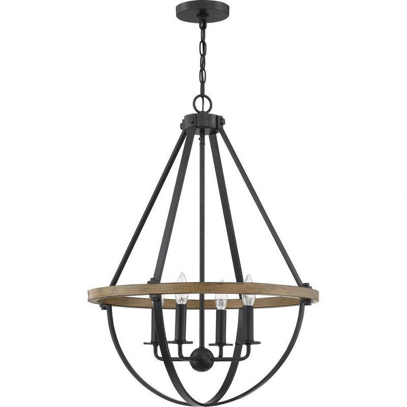 Quoizel Lighting Bartlett 4 - Light Pendant in  Earth Black