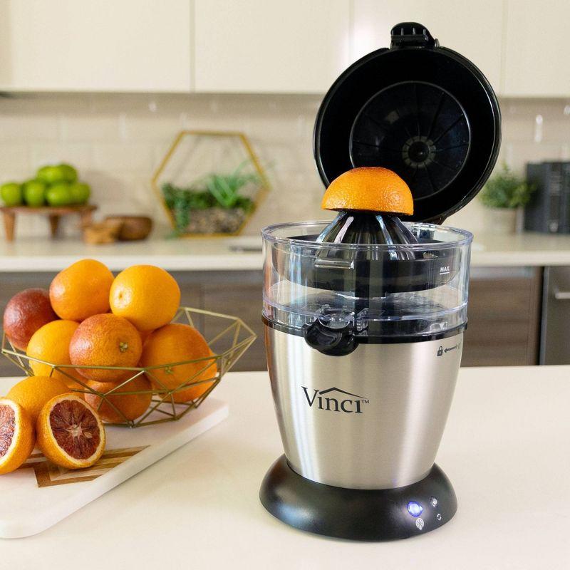 Vinci Hands-Free Electric Citrus Juicer with Stainless Steel Finish