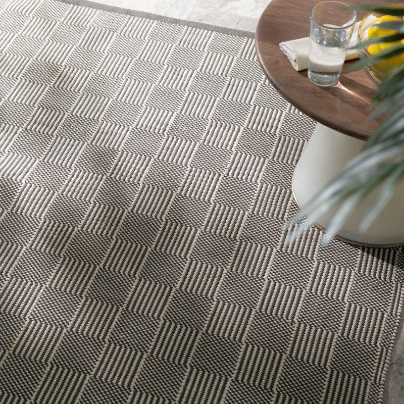 Squares Grey Indoor/Outdoor Rug