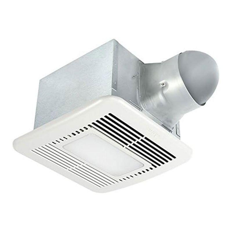 Delta Breez Signature Exhaust Fan LED Light w/ Humidity Sensor, 80/110CFM, White