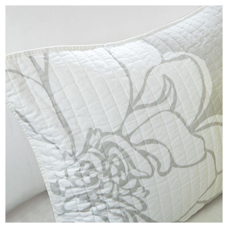 Madison Park Lola Floral 6 Piece Reversible Cotton Quilt Set