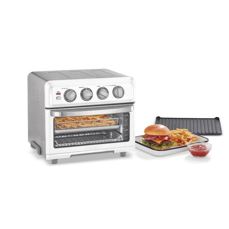 Cuisinart Air Fryer Toaster Oven with Grill - White - TOA-70W: 1800W, Convection Bake, Dishwasher-Safe Parts, Recipes Included