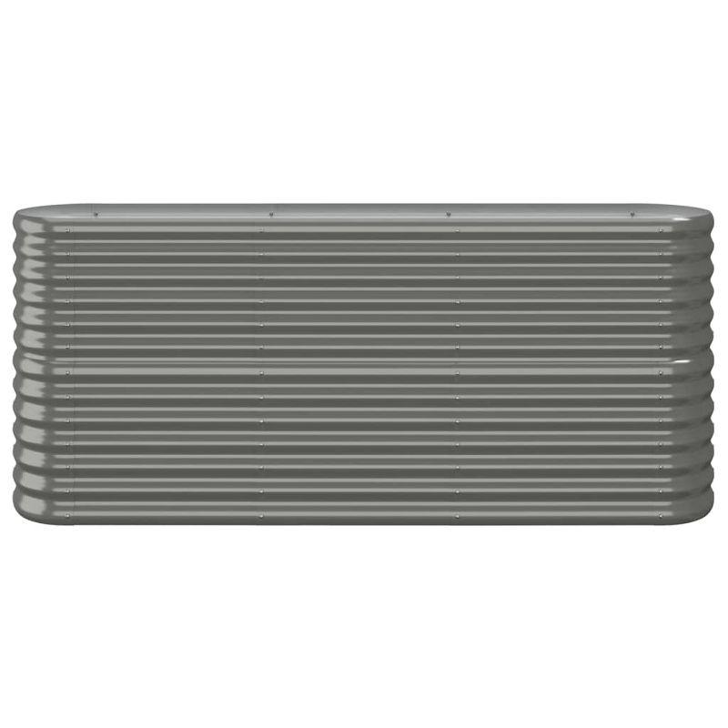 vidaXL Garden Raised Bed Powder-coated Steel 59.8"x31.5"x26.8" Anthracite
