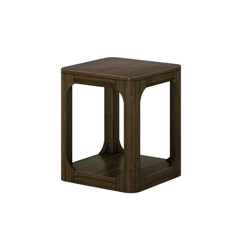 Plank+Beam Square Side Table with Shelf, Side Table for Living Room, End Table with Storage, 20"