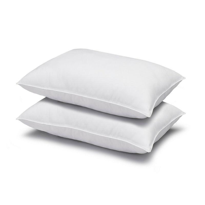 Superior Cotton Blend Superior Down-Like SOFT Stomach Sleeper Pillow (Set of 2)