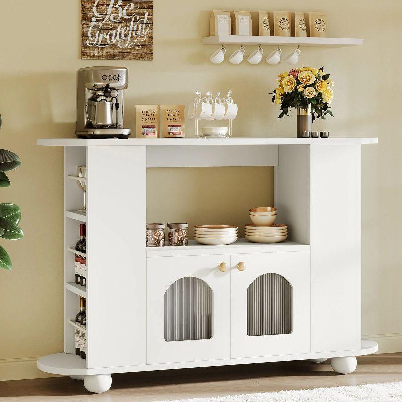 Hommoo 47" Sideboard Buffet Storage Cabinet White