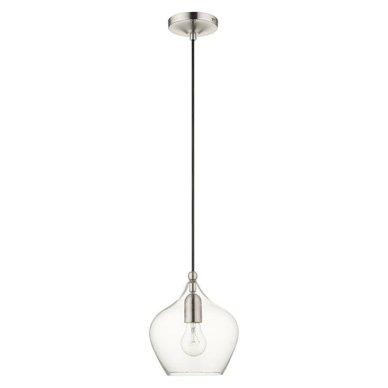 Livex Lighting Pendants 1 - Light Pendant in  Brushed Nickel