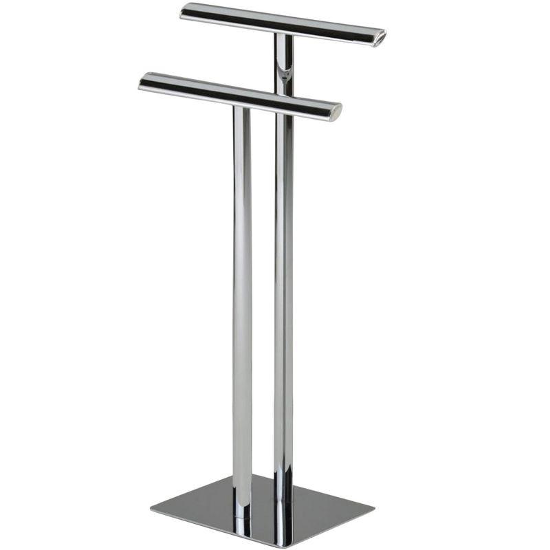 Essex Chrome 2-Tier Freestanding Towel Rack