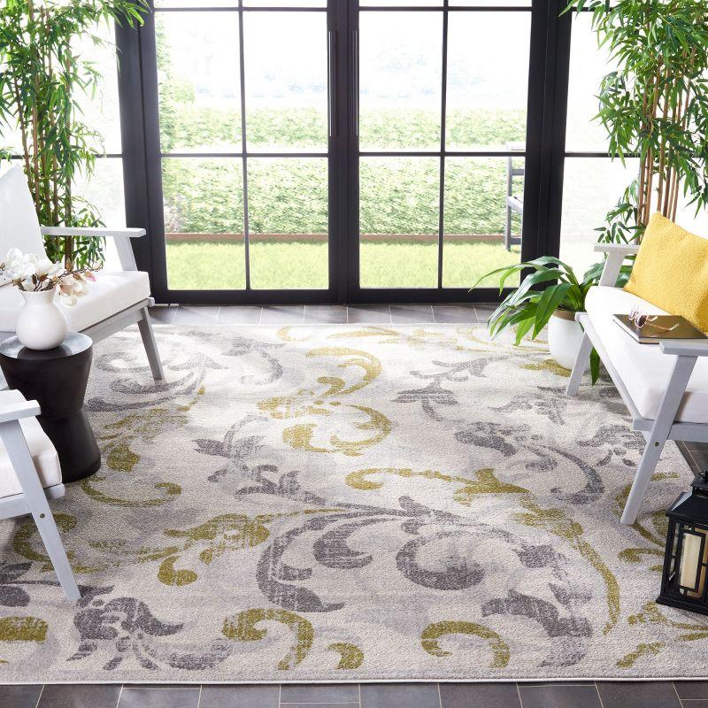 Amherst AMT428 Power Loomed Indoor Area Rug - Ivory/Light Grey - 8'x10' - Safavieh