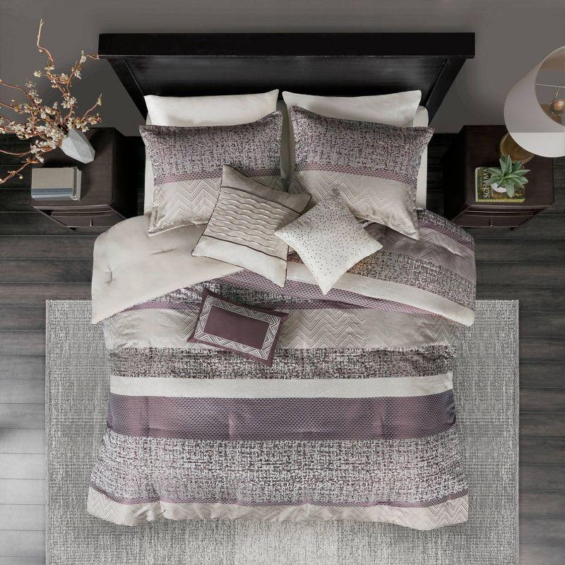 Rhapsody 7 Piece Jacquard Comforter Set