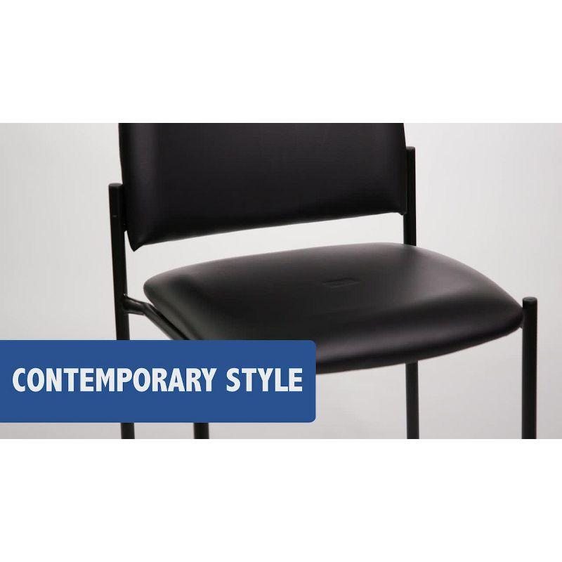 Prather Stackable Steel Ergonomic Side Reception Chair by Flash Furniture