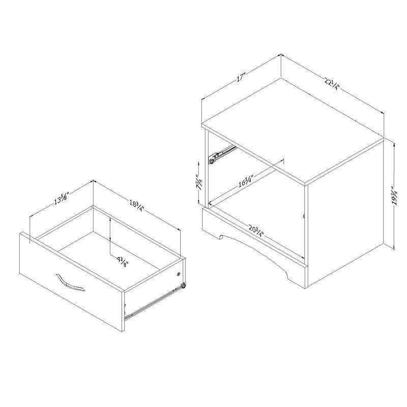 Step One 1 Drawer Nightstand