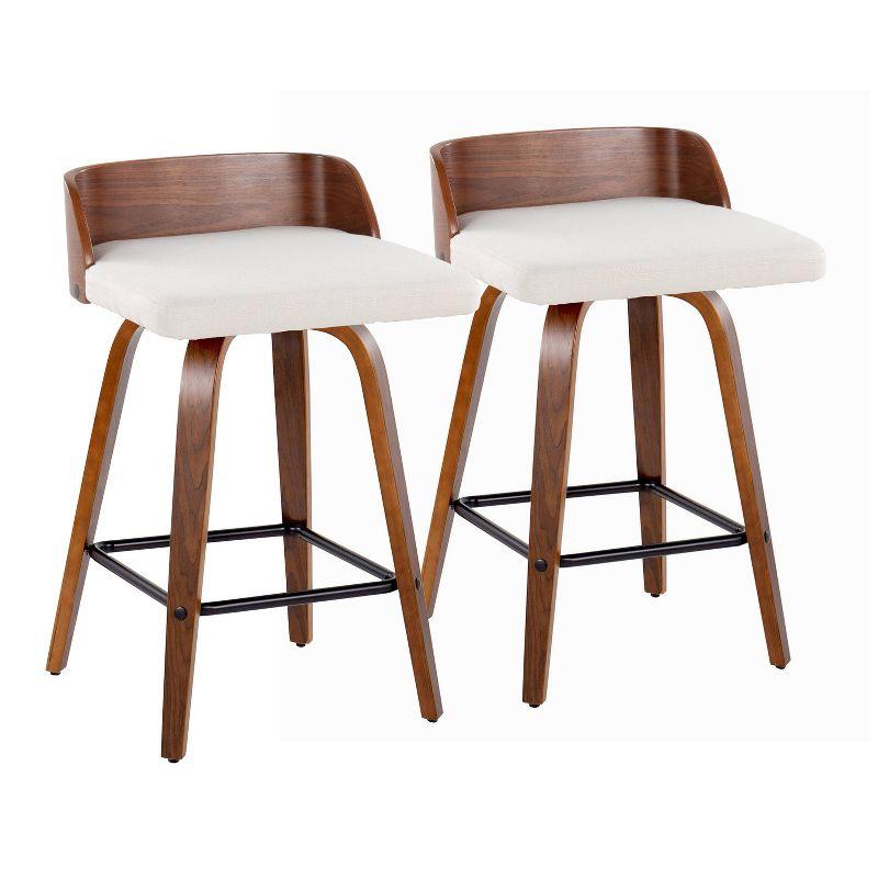 Swivel Upholstered Counter Stool