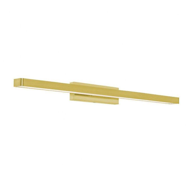 Brock 36" Satin Brass LED Vanity Light